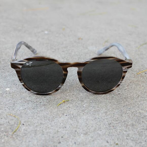 MAUI JIM | Pineapple Brown Grey Striped Acetate Sunglasses Polarized MJ 784-14D main image 5